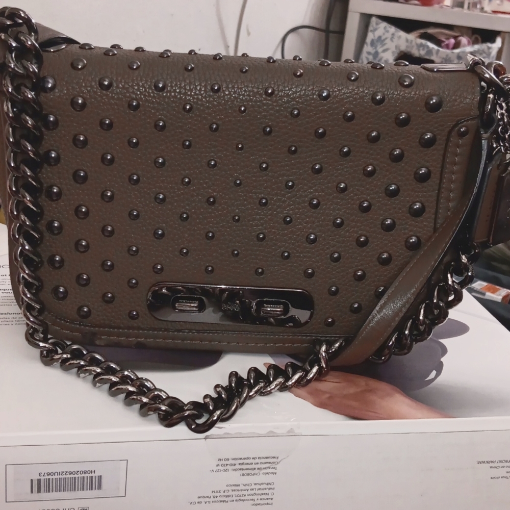 Olive green Coach purse